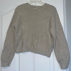 Fuzzy Downeast semi-cropped sweater